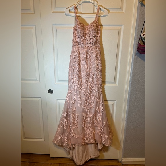 Morilee By Madeline Gardner Dresses & Skirts - Morilee Elegant Pink Lace Prom Dress